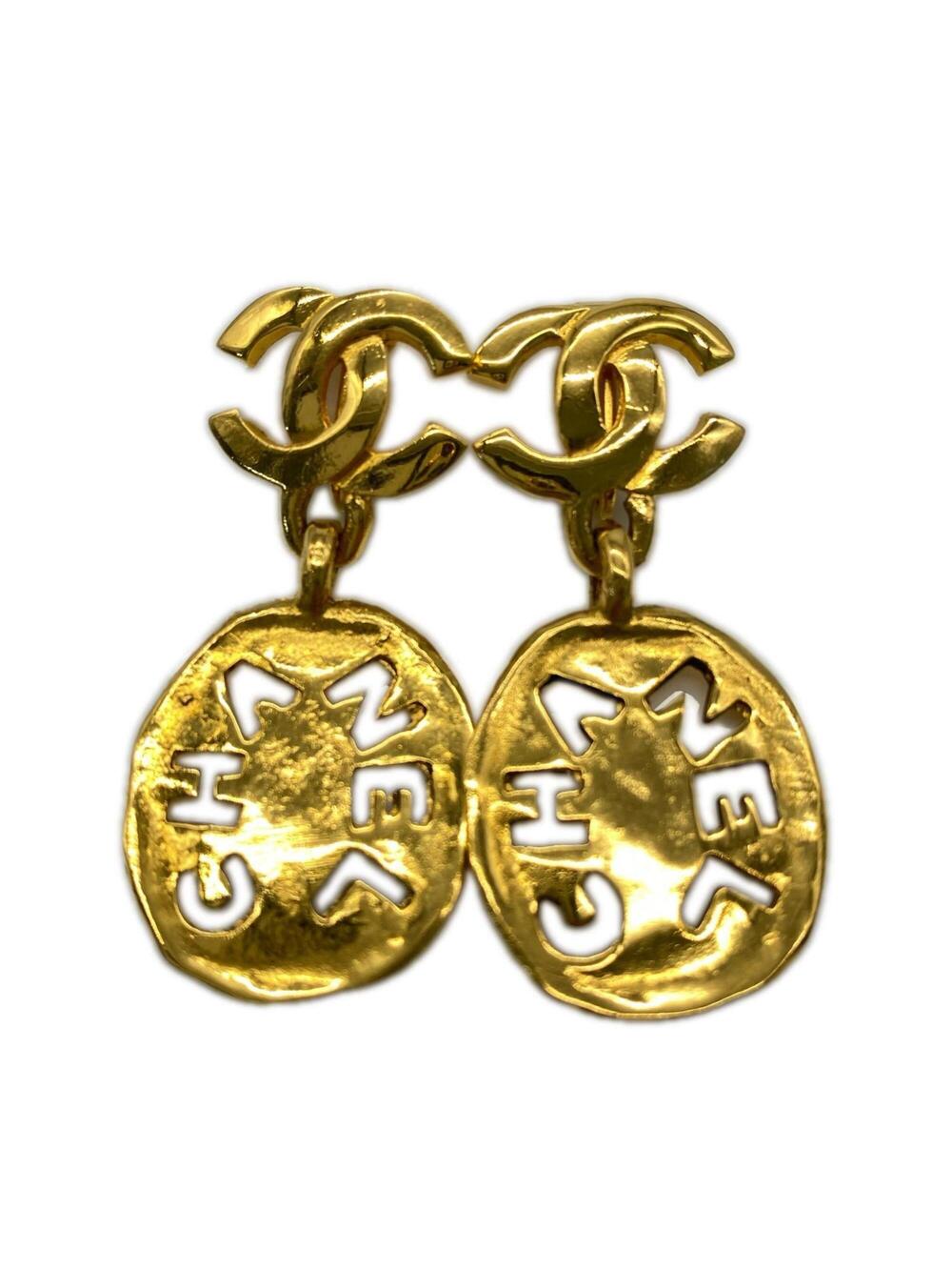 Chanel Cc Logo Clip-On Earrings Metal #351339C76B